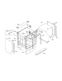 Frame & Cavity parts for Bosch Dishwasher SGE63E06UC/86 from AppliancePartsPros.com
