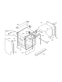 Frame & Cavity parts for Bosch Dishwasher SGE63E06UC/74 from AppliancePartsPros.com