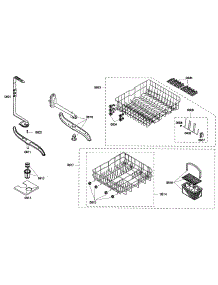 Baskets parts for Bosch Dishwasher SHE33M02UC/52 from AppliancePartsPros.com