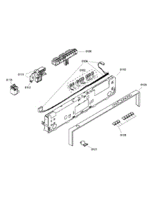 Front Panel parts for Bosch Dishwasher SGV45E03UC/01 from AppliancePartsPros.com