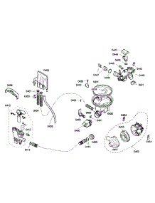 Pump parts for Bosch Dishwasher SGV45E03UC/01 from AppliancePartsPros.com
