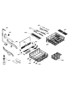 Baskets parts for Bosch Dishwasher SGV45E03UC/01 from AppliancePartsPros.com