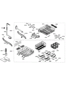 Basket Assembly parts for Bosch Dishwasher SHX99A15UC/19 from AppliancePartsPros.com