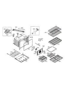 Racks  /  Body parts for Bosch Range HDI7132U/03 from AppliancePartsPros.com