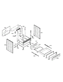 Side Panels  /  Storage Drawer parts for Bosch Range HDI7132U/03 from AppliancePartsPros.com