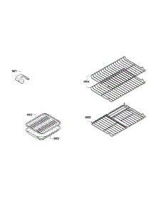 Shelf Assembly parts for Bosch Range HEI7052U/04 from AppliancePartsPros.com
