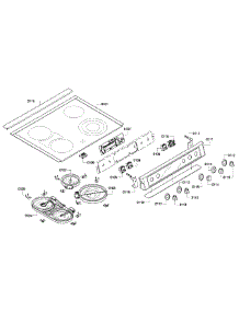 Cooktop & Control Panel parts for Bosch Range HEI7052U/05 from AppliancePartsPros.com