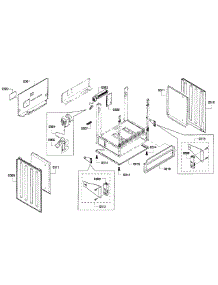 Frame Assembly parts for Bosch Range HEI7052U/05 from AppliancePartsPros.com