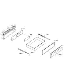 Drawer Assembly parts for Bosch Range HEI7052U/05 from AppliancePartsPros.com