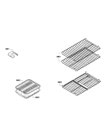 Shelf Assembly parts for Bosch Range HEI7052U/05 from AppliancePartsPros.com