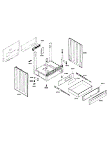 Frame & Drawer parts for Bosch Range HEI7052U/02 from AppliancePartsPros.com