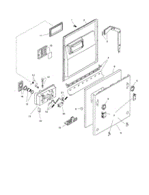 Door Assembly parts for Bosch Dishwasher SHI6805 from AppliancePartsPros.com