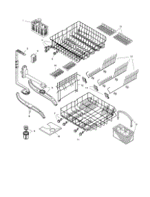 Racks parts for Bosch Dishwasher SHI6805 from AppliancePartsPros.com