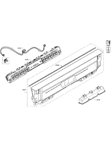 Control Panel parts for Bosch Dishwasher SHE7PT52UC/07 from AppliancePartsPros.com