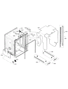 Frame & Cavity parts for Bosch Dishwasher SHX3AR55UC/12 from AppliancePartsPros.com