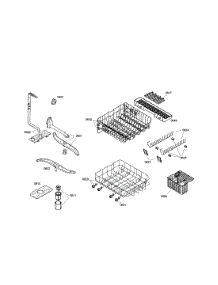 Spray Arm  /  Racks parts for Bosch Dishwasher SRV53C03UC/30 from AppliancePartsPros.com