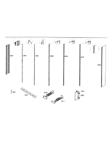 Molding parts for Bosch Freezer B18IW50NSP/06 from AppliancePartsPros.com