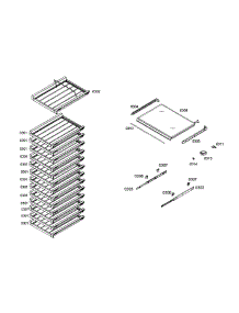 Shelf Assembly parts for Bosch Freezer B24IW50NSP/05 from AppliancePartsPros.com