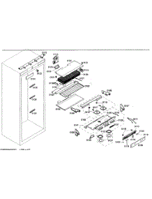 Refrigerator Cabinet Parts parts for Bosch Freezer B30IR70NSP/07 from AppliancePartsPros.com