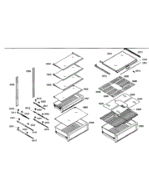 Shelf Assembly 1 parts for Bosch Freezer B30IR70NSP/07 from AppliancePartsPros.com