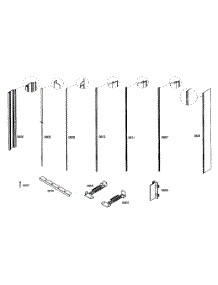 Trim Assembly parts for Bosch Freezer B30IR70NSP/07 from AppliancePartsPros.com