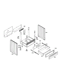 Drawer parts for Bosch Range HEI7032U/01 from AppliancePartsPros.com