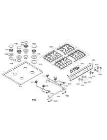 Cooktop parts for Bosch Range HDI7052U/01 from AppliancePartsPros.com