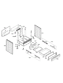 Drawer  /  Side Panels parts for Bosch Range HDI7052U/01 from AppliancePartsPros.com