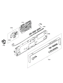 Control Panel parts for Bosch Dishwasher SHX57C05UC/38 from AppliancePartsPros.com
