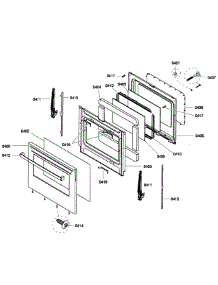 Door Assembly parts for Bosch Range HES5053U/03 from AppliancePartsPros.com