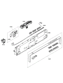 Control Panel parts for Bosch Dishwasher SHX57C05UC/47 from AppliancePartsPros.com