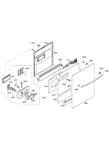 Door parts for Bosch Dishwasher SHX57C05UC/47 from AppliancePartsPros.com