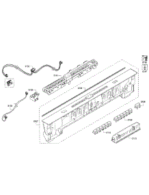 Control Panel parts for Bosch Dishwasher SHP65TL6UC/01 from AppliancePartsPros.com