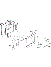 Door Assembly parts for Bosch Wall Oven HBL8450UC/04 from AppliancePartsPros.com