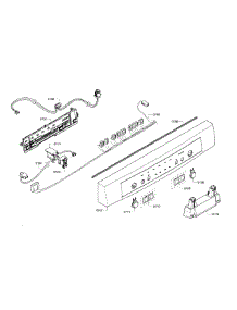 Control Panel parts for Bosch Dishwasher SHE3AR55UC/14 from AppliancePartsPros.com