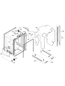 Frame & Cavity parts for Bosch Dishwasher SHX3AR55UC/15 from AppliancePartsPros.com