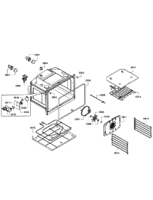 Oven Upper parts for Bosch Wall Oven HBN5650UC/04 from AppliancePartsPros.com