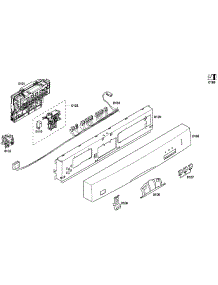 Front Panel parts for Bosch Dishwasher SHE33M02UC/53 from AppliancePartsPros.com