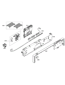 Control Panel parts for Bosch Dishwasher SHX45P02UC/53 from AppliancePartsPros.com