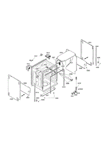 Side Panels  /  Tank Insulation parts for Bosch Dishwasher SHU43C07UC/17 from AppliancePartsPros.com