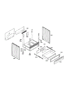 Drawer parts for Bosch Range HEI7032U/03 from AppliancePartsPros.com