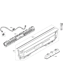 Control Panel parts for Bosch Dishwasher SHE68T56UC/07 from AppliancePartsPros.com