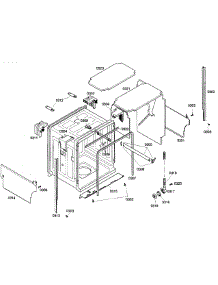 Cabinet parts for Bosch Dishwasher SHX55M05UC/50 from AppliancePartsPros.com