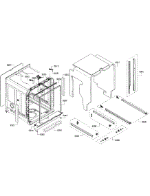 Cabinet Section parts for Bosch Dishwasher SHE7PT56UC/07 from AppliancePartsPros.com