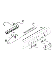 Control Panel parts for Bosch Dishwasher SHE3AR55UC/11 from AppliancePartsPros.com