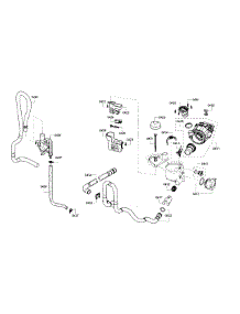 Pump & Pipe Assembly parts for Bosch Dishwasher SHE3AR55UC/11 from AppliancePartsPros.com
