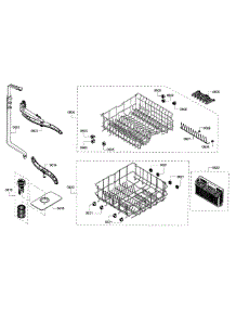 Rack parts for Bosch Dishwasher SHE3AR52UC/12 from AppliancePartsPros.com