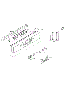 Control Panel parts for Bosch Dishwasher SHE68E05UC/01 from AppliancePartsPros.com