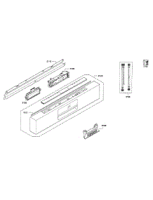 Control Panel parts for Bosch Dishwasher SHE68E15UC/01 from AppliancePartsPros.com