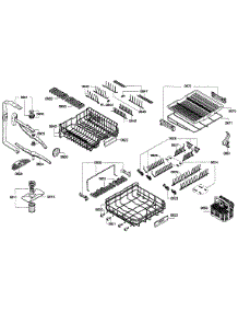 Rack Assembly parts for Bosch Dishwasher SHE68E15UC/01 from AppliancePartsPros.com